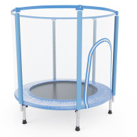 Батут детский DFC FOLDING 40" синий с сеткой