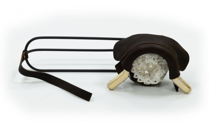 Комплект луз с выкатом RU-01, скоба - латунь (лен, кожа) Комплект луз с выкатом RU-01, скоба - латунь (лен, кожа)